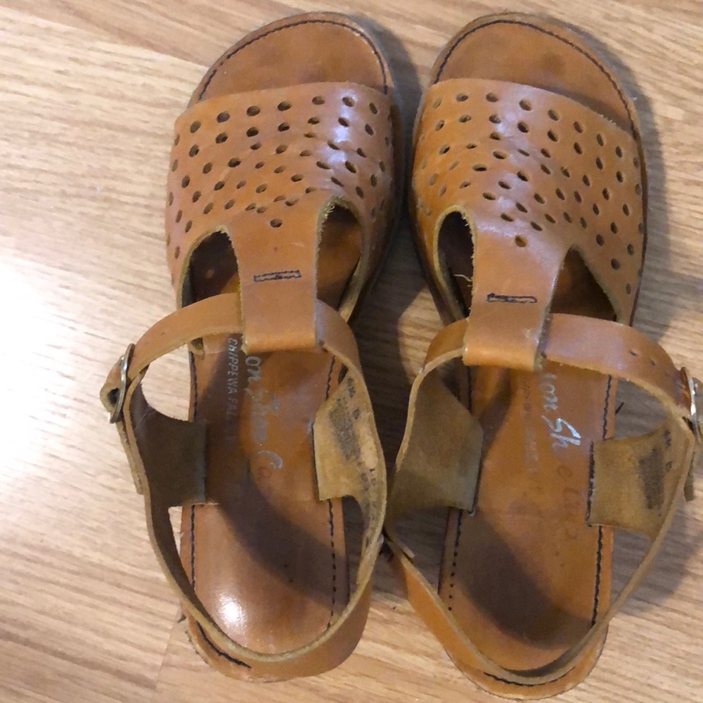 Leather sandal -Mason shoe co. Vintage leather